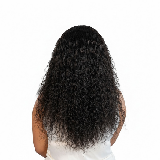 Peruvian 9x6 Pre Cut Pre Bleached Water Wave Lace Wig