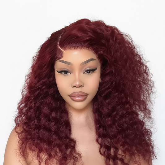 CLEARANCE Peruvian LUX 13x4 Lace Frontal Wig Deep Wave Col 99J 18 Inch