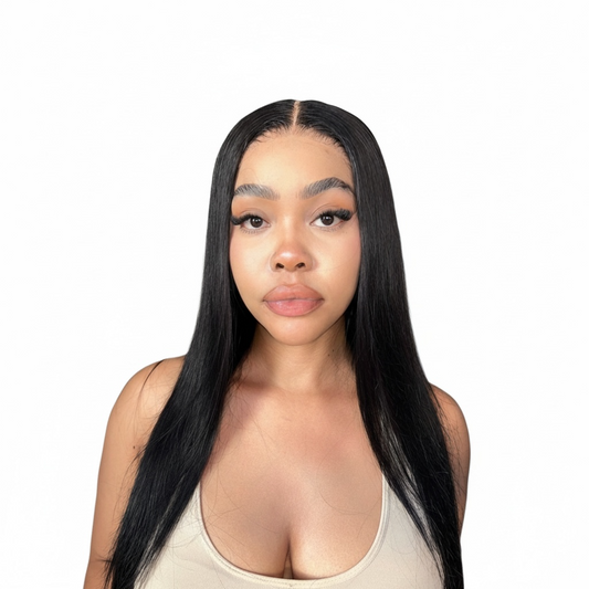 Peruvian 9x6 Pre Cut Pre Bleached Straight Lace Wig