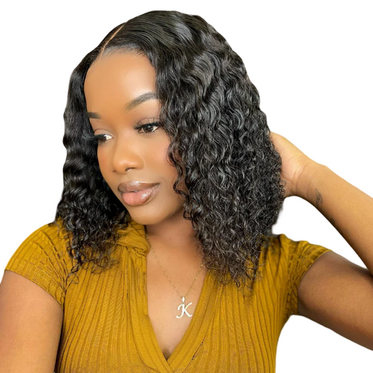 SPECIAL | READYTOGO DEEP CURL BOB GLUELESS 4X4 CLOSURE LACE WIG