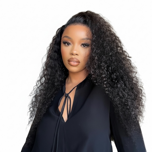 Glueless Water Wave 13x4 Frontal Lace Wig Full Volume 100% Human Hair