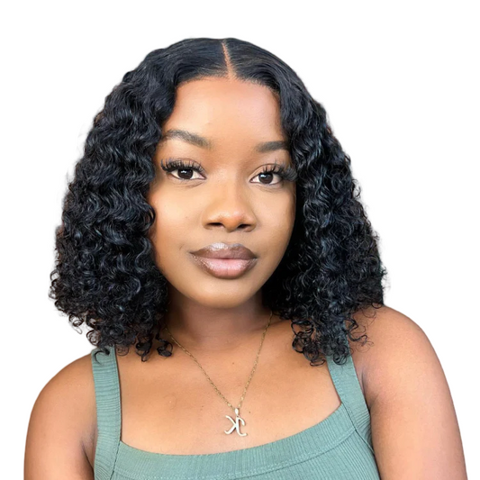 SPECIAL | READYTOGO DEEP CURL BOB GLUELESS 4X4 CLOSURE LACE WIG