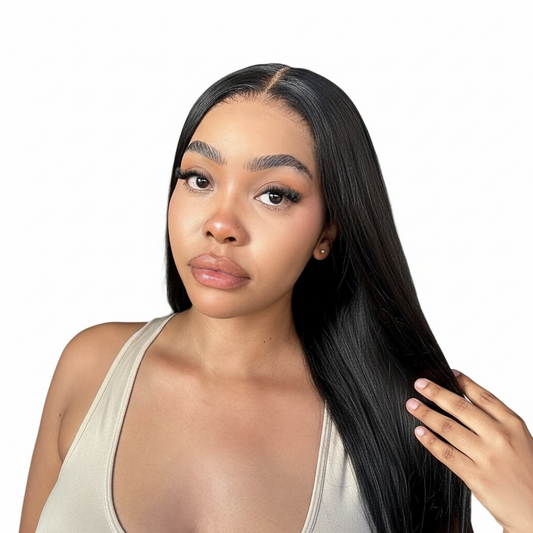 Peruvian 9x6 Pre Cut Pre Bleached Straight Lace Wig