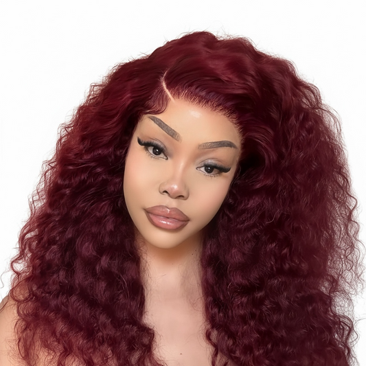 CLEARANCE Peruvian LUX 13x4 Lace Frontal Wig Deep Wave Col 99J 18 Inch