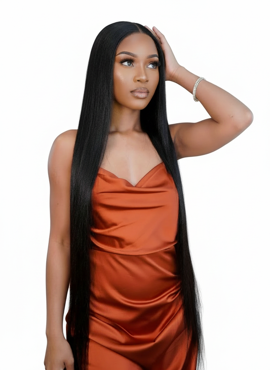 Peruvian HD 5x5 Lace Wig Straight 32 Inch