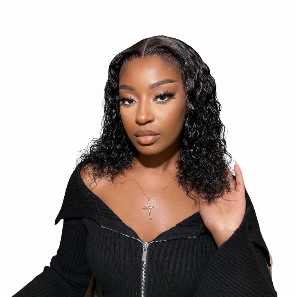 13x4 Single Drawn Frontal Wig 8-14 inch Water Wave